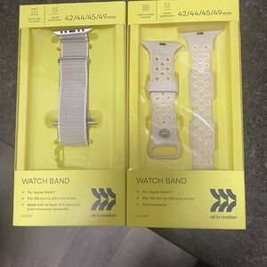 2 Apple all in motion Watch Bands
